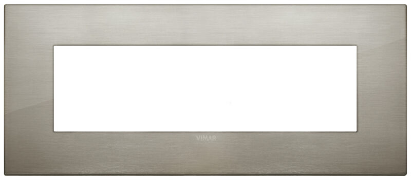 Classic plate 7M metal brushed inox