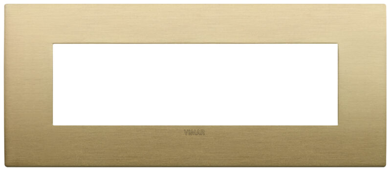 Classic plate 7M metal brushed brass