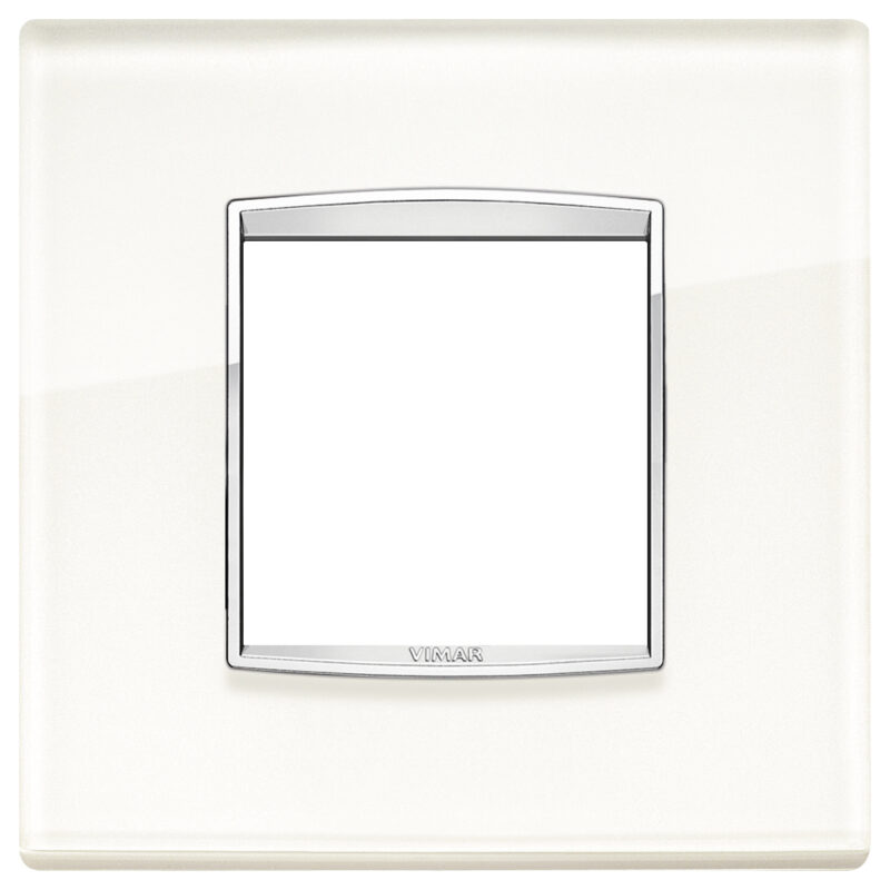 Classic plate 2MBS Glass white ice