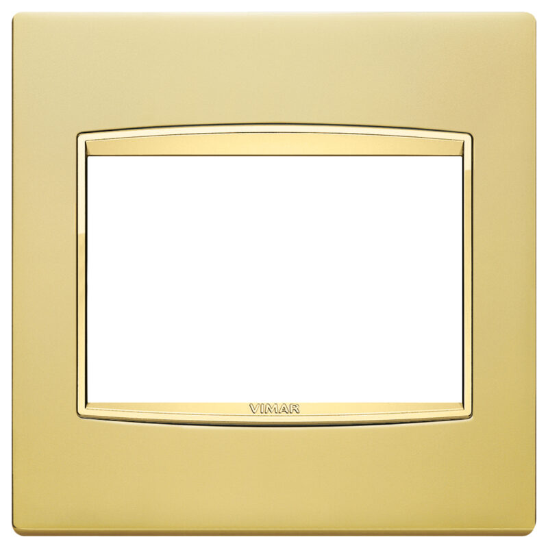 Classic plate 3MBS Galvan.satin gold