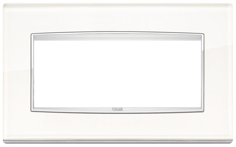 Classic plate 5MBS Glass white ice