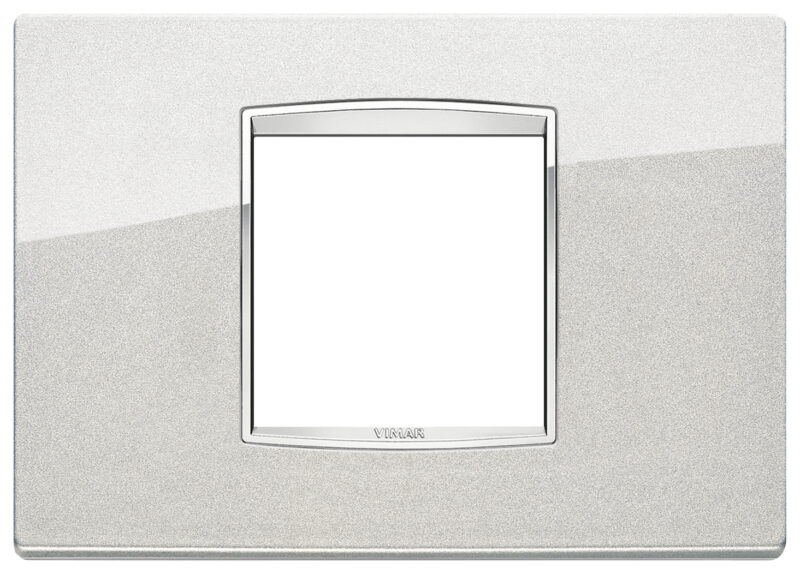 Classic plate 2centrMBS Bright metallic