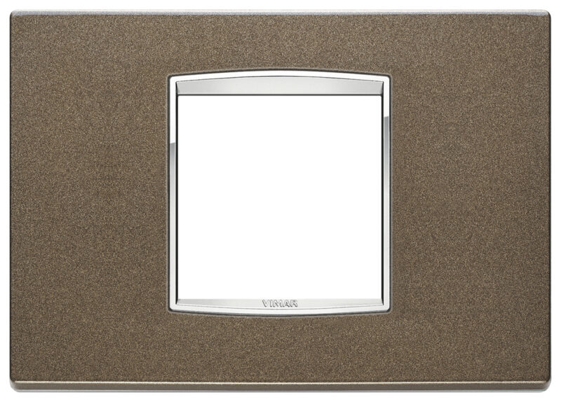 Classic plate 2centrMBS Bright metallic