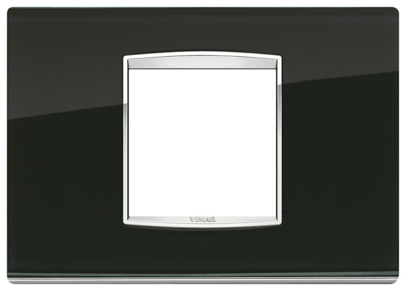 Classic plate 2centrMBS Glass black ice