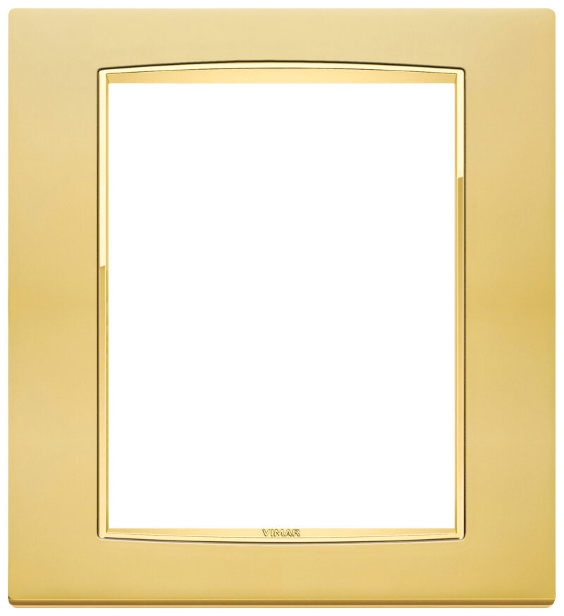 Classic plate 8M Galvan.satin gold