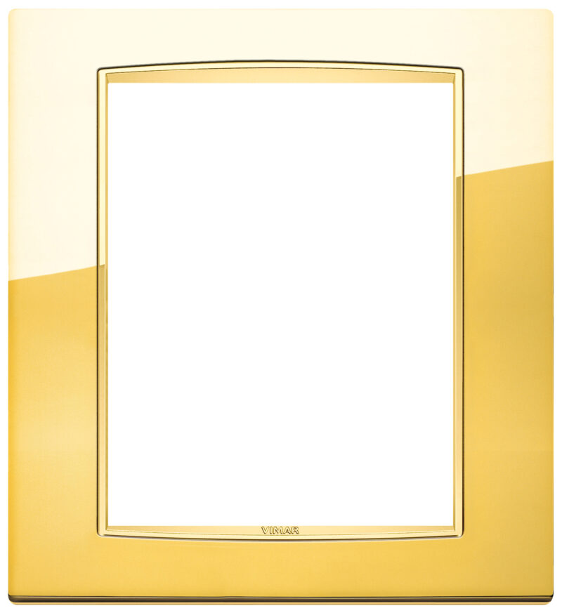 Classic plate 8M Galvan.polished gold