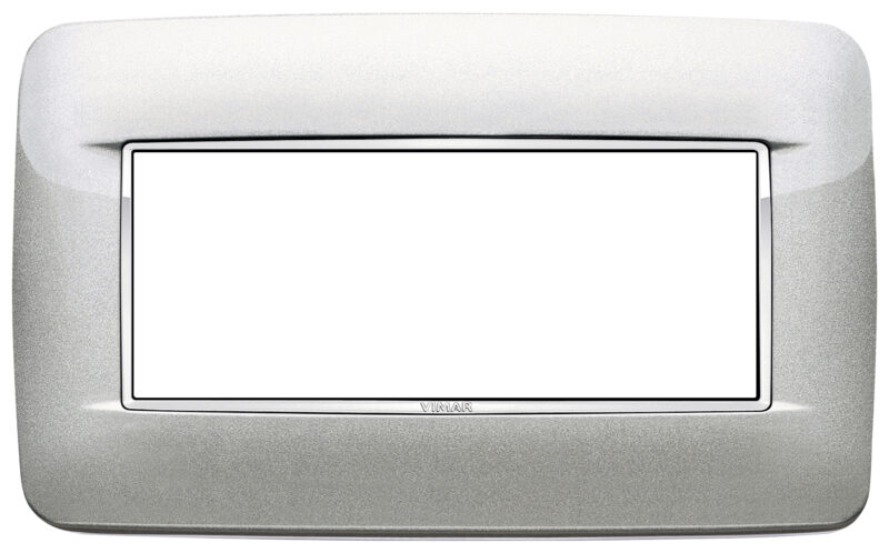 Round plate 5MBS Bright metallic silver