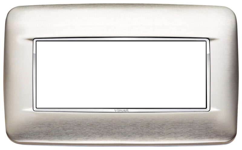 Round plate 5MBS Inox brushed steel