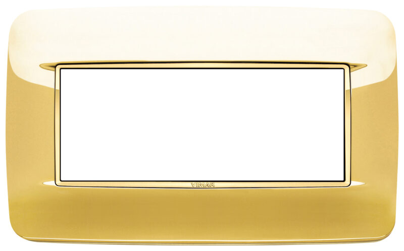 Round plate 5MBS Galvan.polished gold