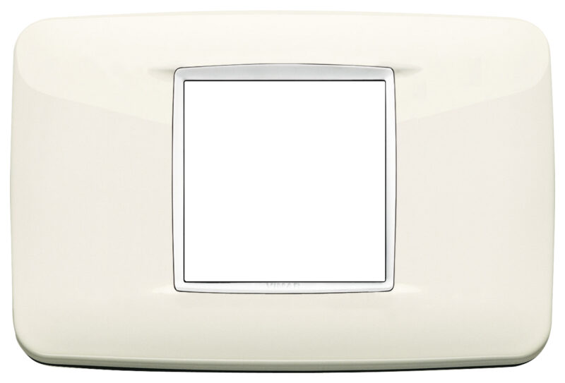 Round plate 2centrM Bright arctic white