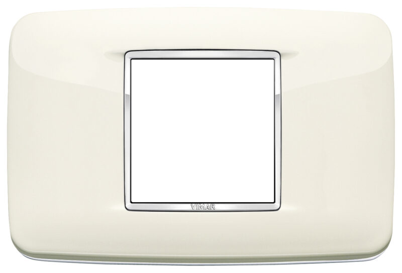 Round plate 2centM Bright arctic white