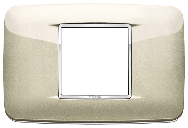 Round plate 2centM Bright champagne