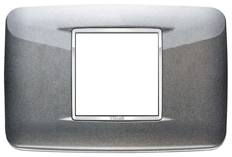 Round plate 2centM Bright Atlantic grey