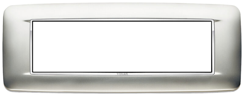 Round plate 7M Galvan.satin chrome