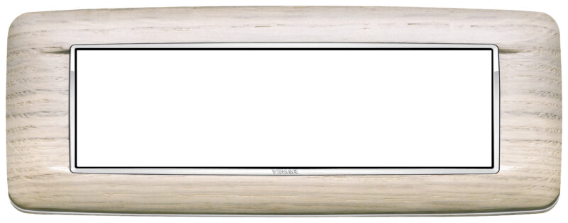 Round plate 7M Wood white oak