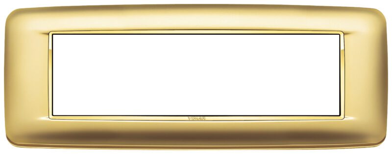 Round plate 7M Galvan.satin gold