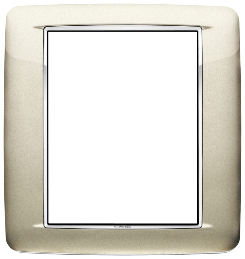 Round plate 8M Bright champagne