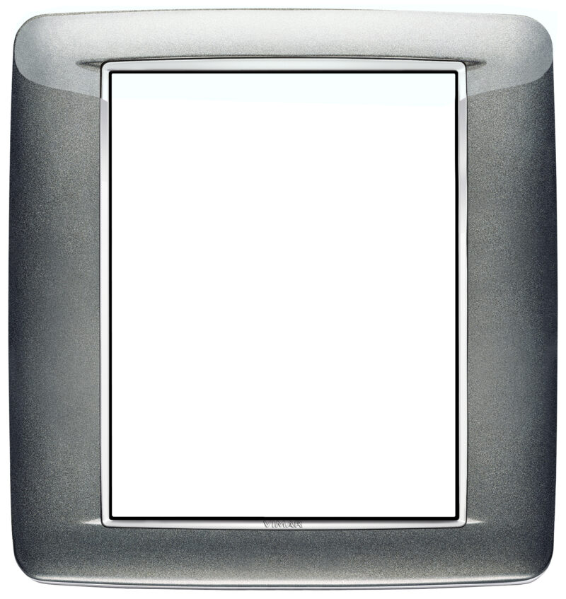 Round plate 8M Bright Atlantic grey