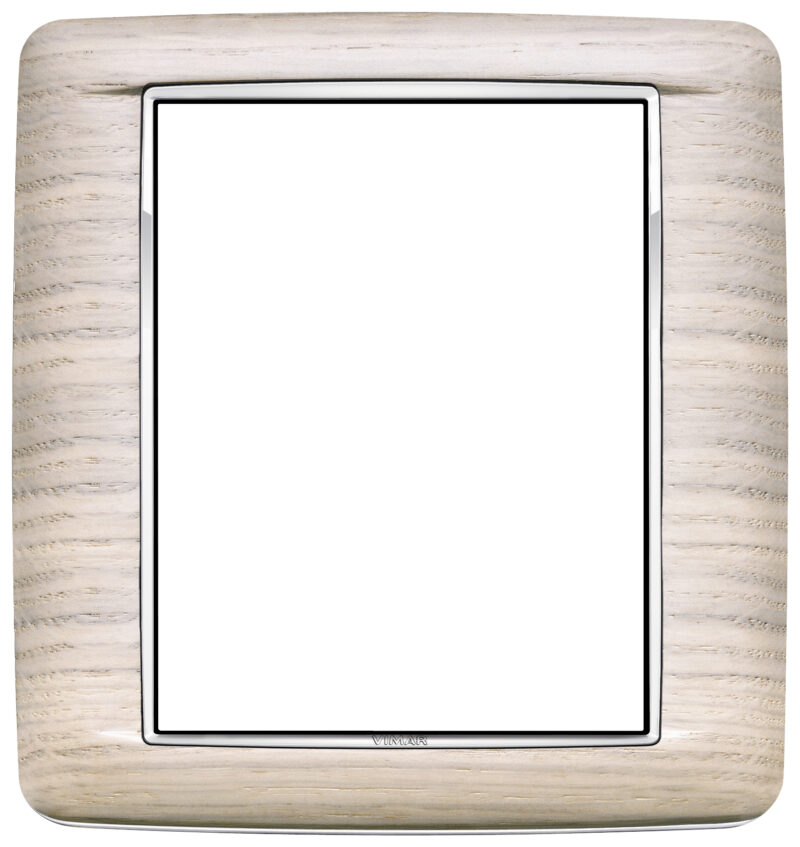 Round plate 8M Wood white oak