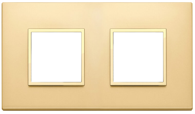 Plate 4M (2+2) 71mm satin gold