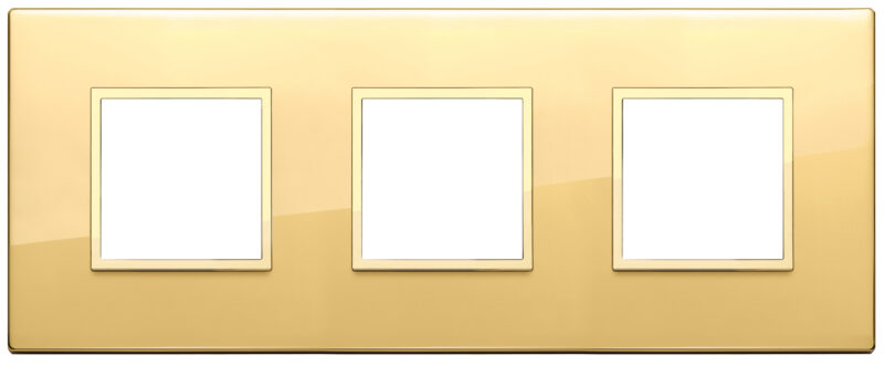 Plate 6M (2+2+2) 71mm polished gold