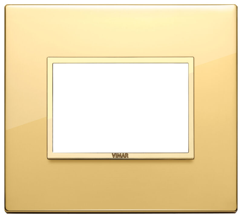 Plate 3M aluminium polished gold