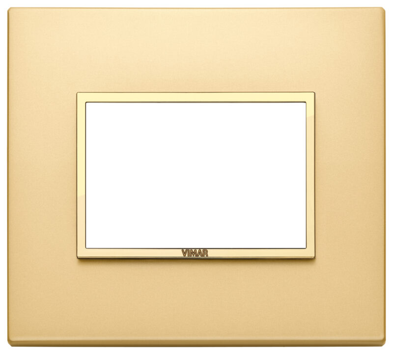 Plate 3M aluminium satin gold