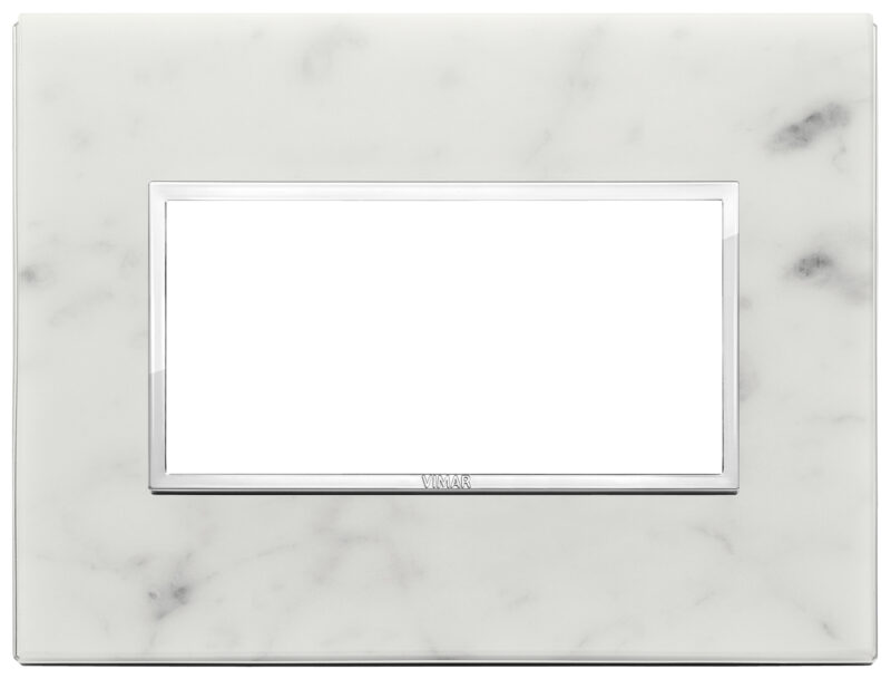 Plate 4M stone Carrara white