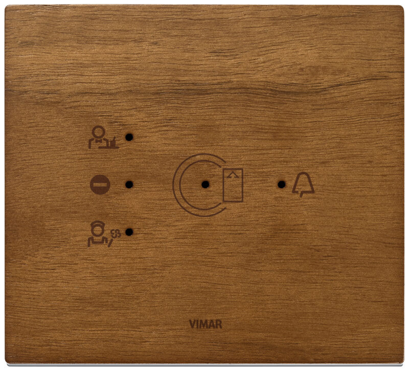 Transponder plate 3M wood Italian walnut