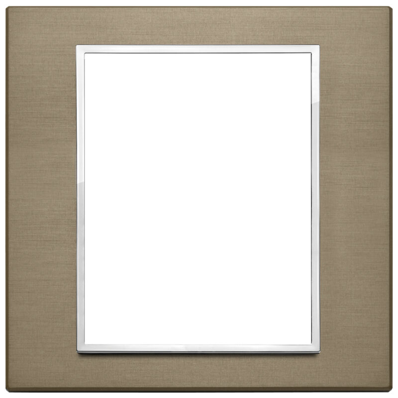 Plate 8(4+4)M aluminium dark bronze