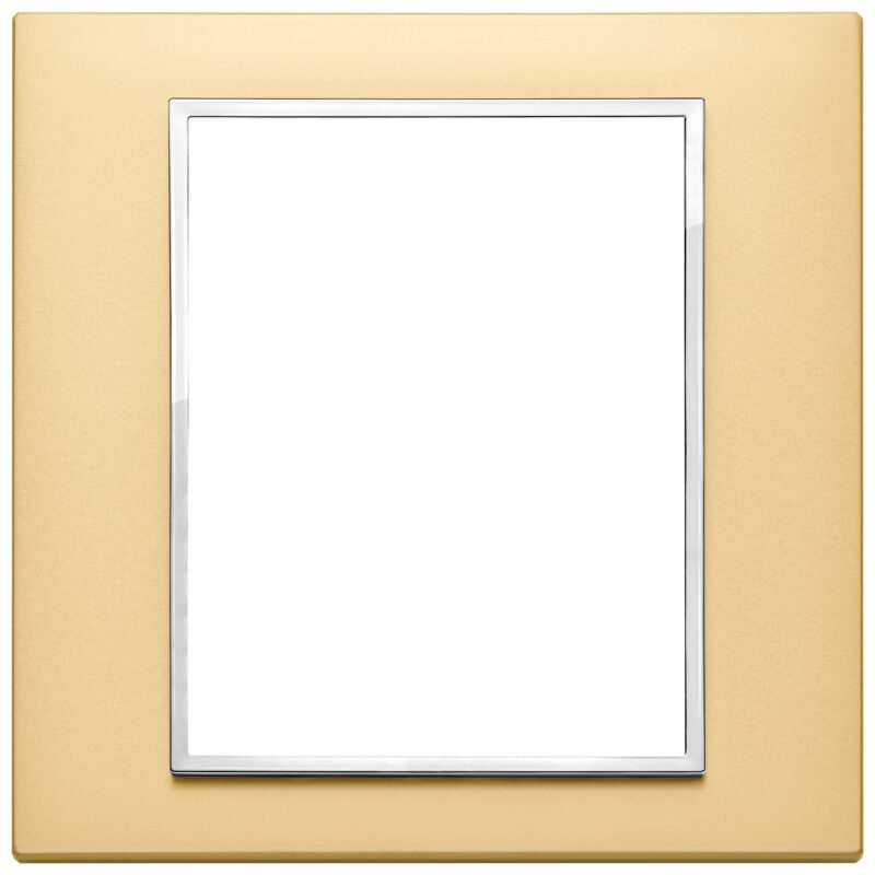Plate 8(4+4)M aluminium satin gold