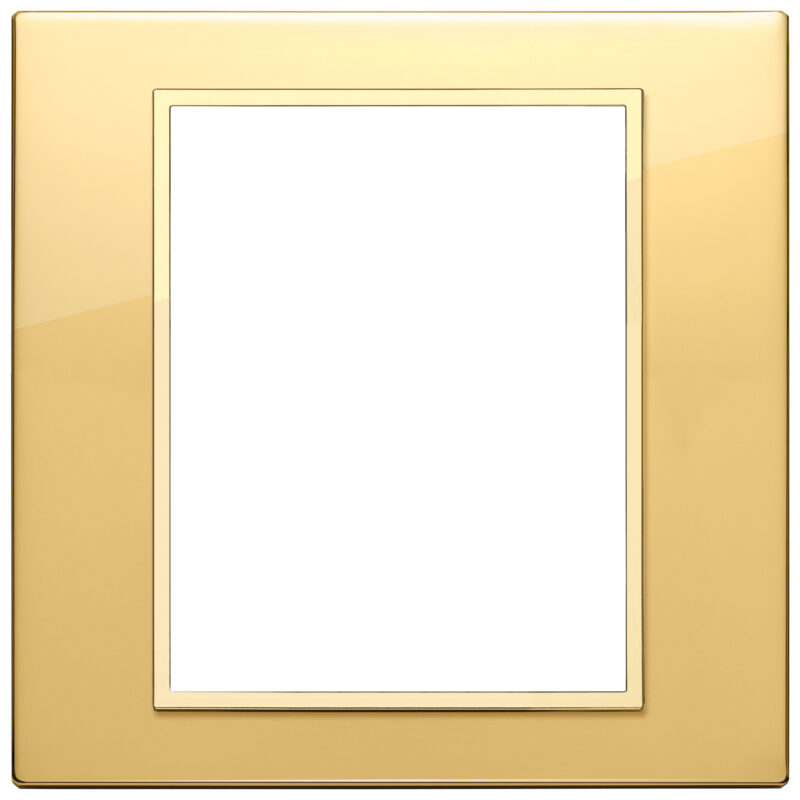 Plate 8(4+4)M aluminium polished gold
