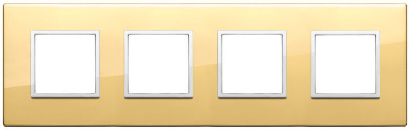 Plate 8M (2+2+2+2) 71mm polished gold