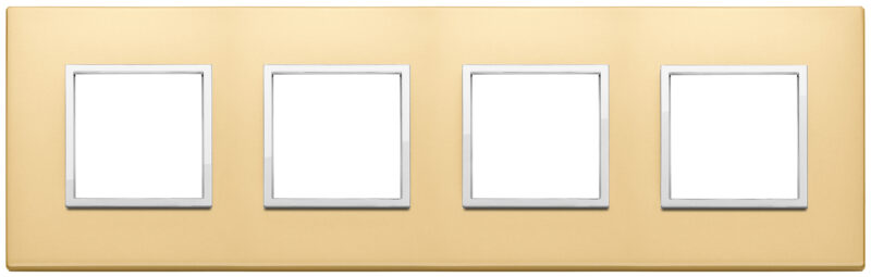 Plate 8M (2+2+2+2) 71mm satin gold