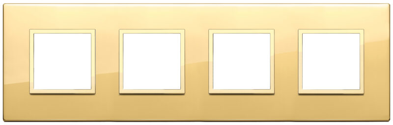 Plate 8M (2+2+2+2) 71mm polished gold
