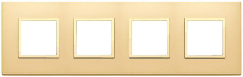 Plate 8M (2+2+2+2) 71mm satin gold