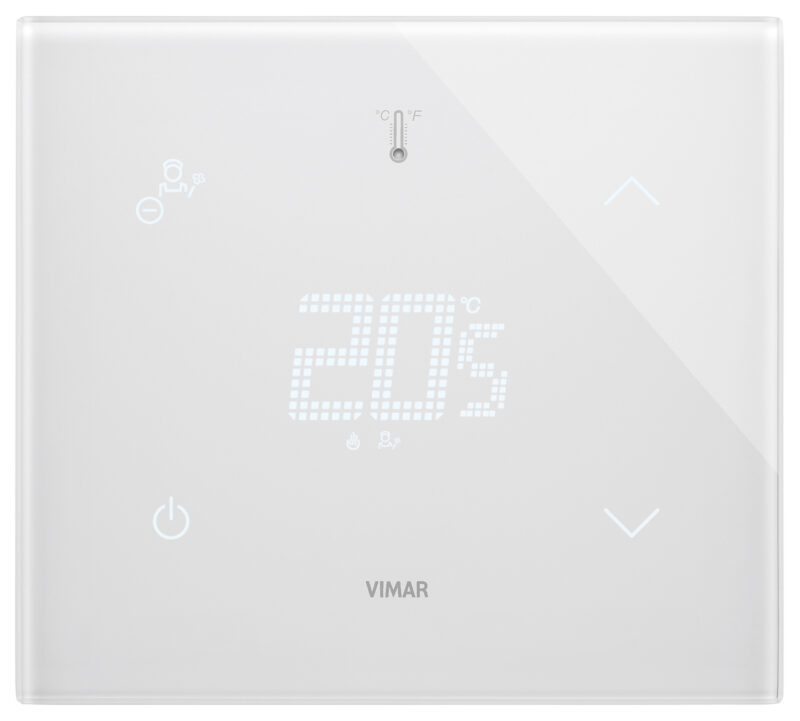 KNX thermostat HOTEL 2M white diamond