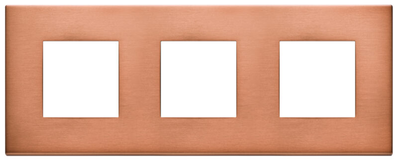 Plate 6M (2+2+2) 71mm brushed copper