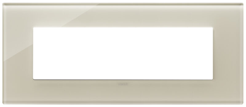 Plate 7M glass Canvas white