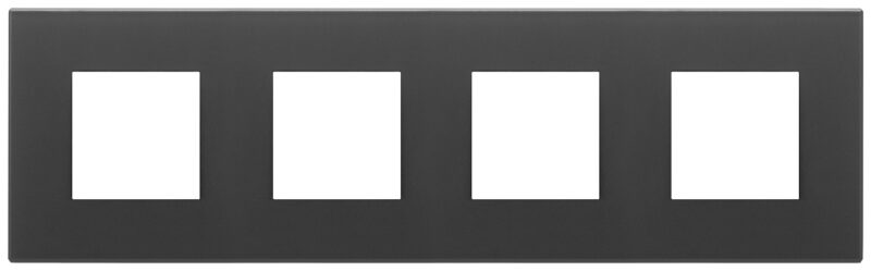 Plate 8M (2+2+2+2)71mm glass satin black