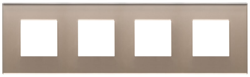 Plate 8M (2+2+2+2) 71mm glass opal brown