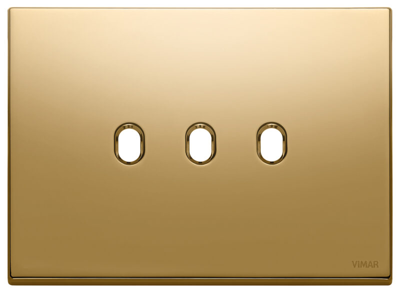 Plate 3Mx3 Vintage gold