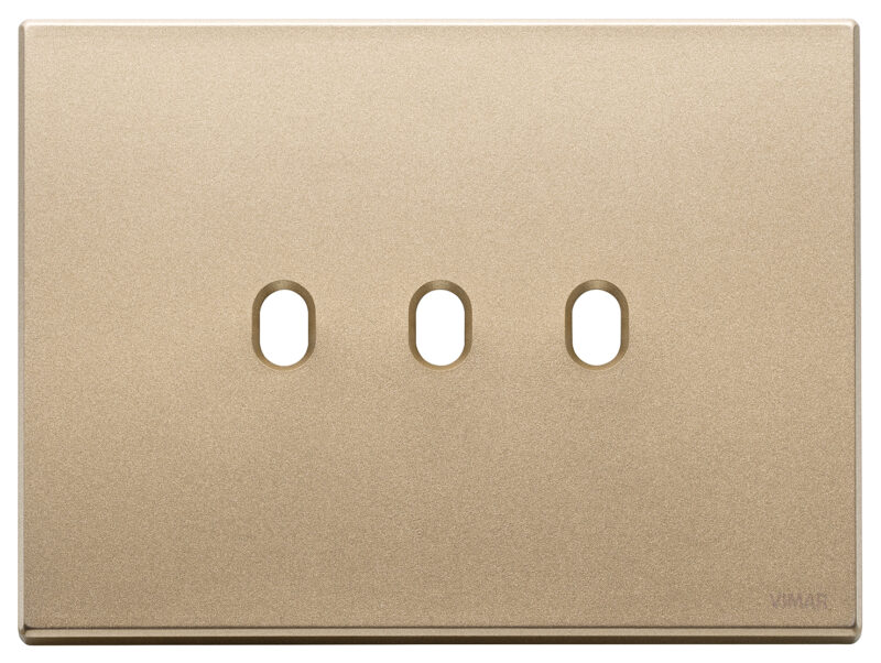 Plate 3Mx3 Vintage satin gold