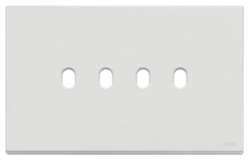 Plate 4Mx4 Vintage matt white