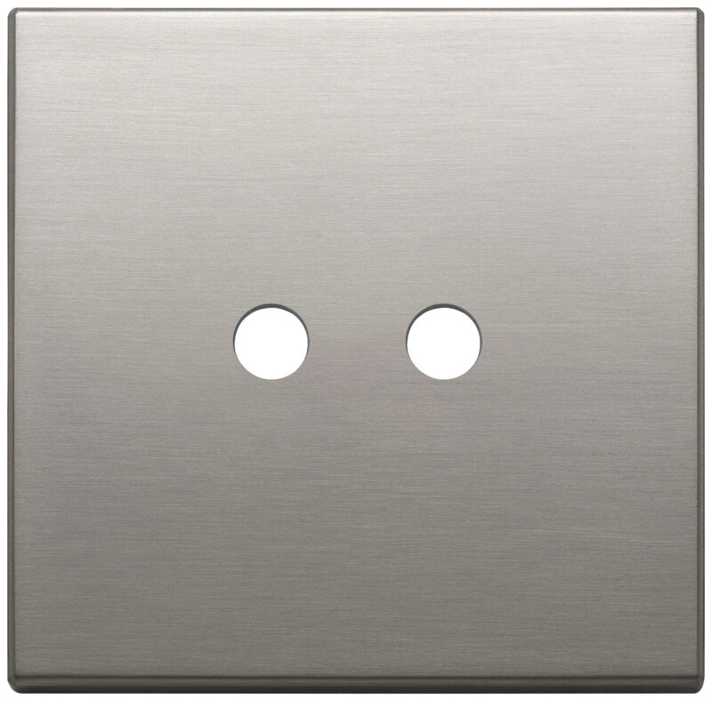 Plate 2Mx2 Tondo brushed nickel