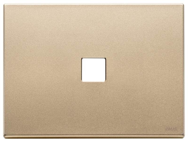 Plate 3Mx1 Flat satin gold