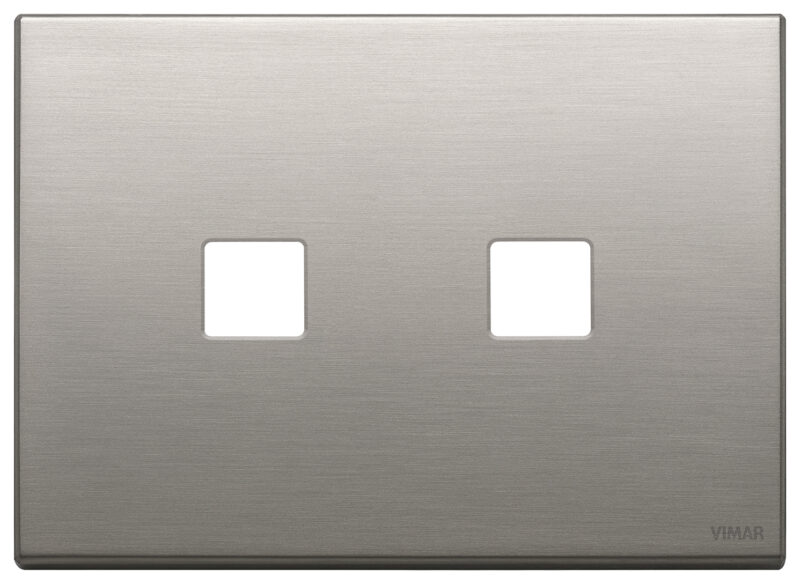 Plate 3Mx2 Flat brushed nickel