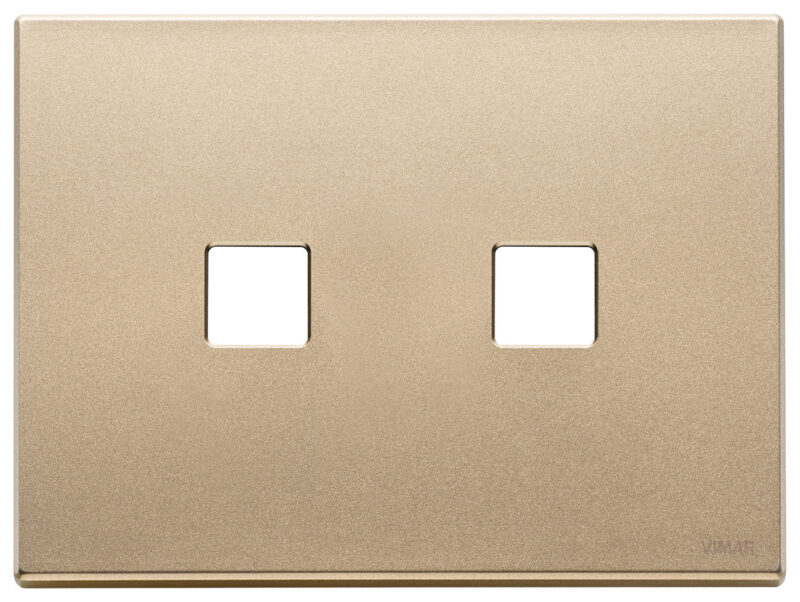 Plate 3Mx2 Flat satin gold