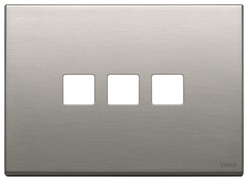 Plate 3Mx3 Flat brushed nickel