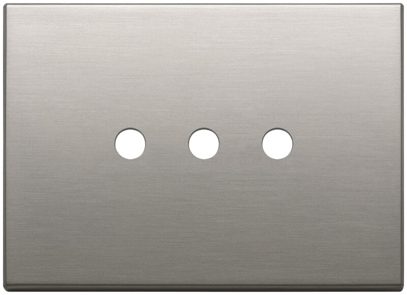Plate 3Mx3 Tondo brushed nickel
